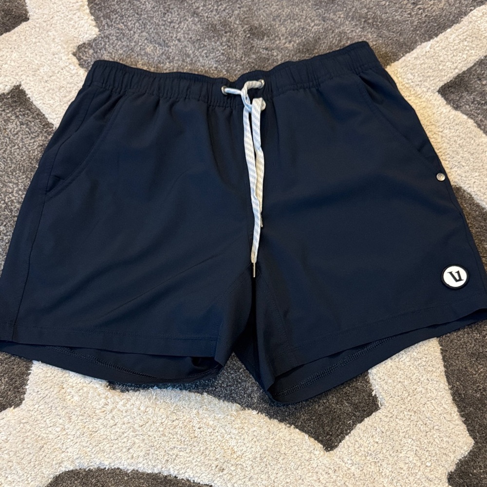 Vuori Navy Active Shorts with Drawstring